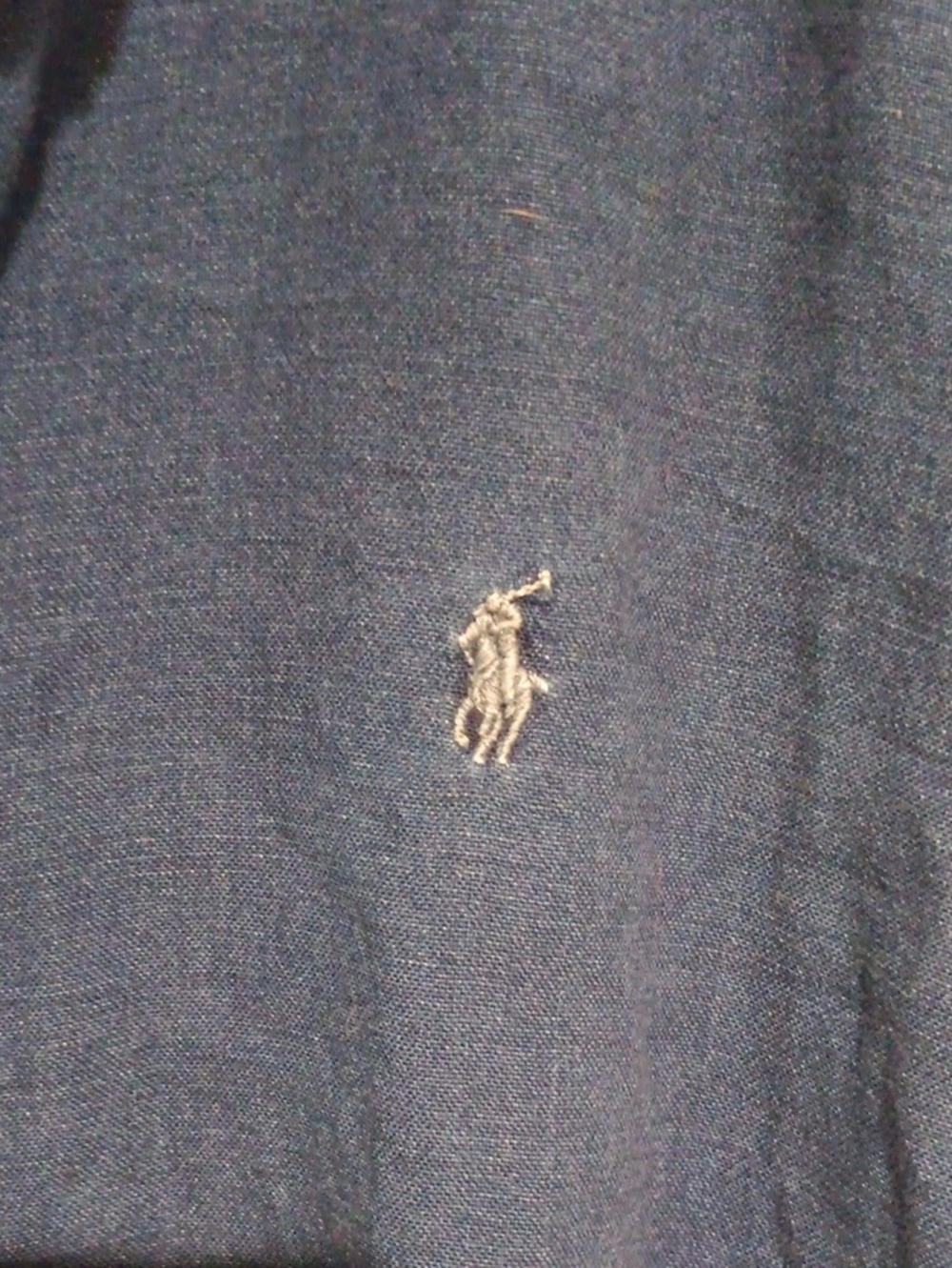 Ralph Lauren Mens Indigo Oxford 100% Cotton - Picture 3 of 8